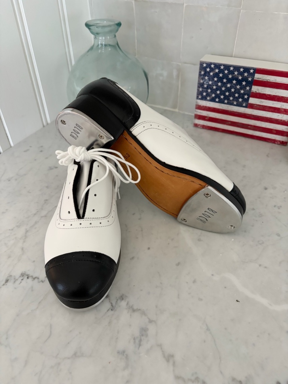 Jason Samuels Smith Spectator Tap Shoes NWT 🖤🤍🖤🤍 - Picture 3 of 8